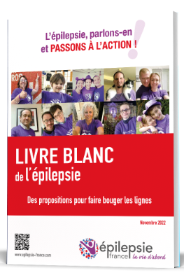 Couverture du Livre Blanc édité par Epilepsie-France en 2022